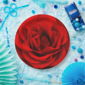 Rote Rose-Papier-Party-Teller Pappteller (Party)