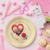 Rote Rose Pappteller (Party)