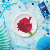 Rote Rose Pappteller (Party)