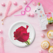 Rote Rose Pappteller (Party)