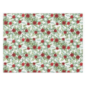 Rote Rose Peony Tischdecke (Vorderseite (Horizontal))