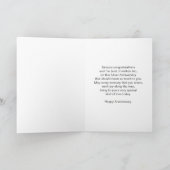 Rote Rose Personalisiert 25. Hochzeitstag Karte (Innenseite)