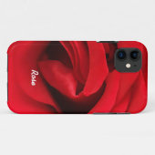 Rote Rose Personalisiert Case-Mate iPhone Hülle (Rückseite (Horizontal))