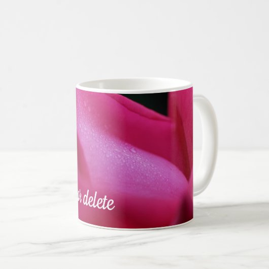 Rote Rose Personalisiert Kaffeetasse (VorderseiteRechts)