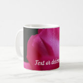 Rote Rose Personalisiert Kaffeetasse (Vorderseite Links)