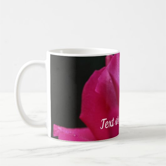 Rote Rose Personalisiert Kaffeetasse (Links)