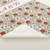 Rote Rose Personalisiert Sherpadecke (3/4)