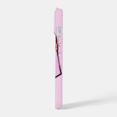 rote Rose personalisierter Single iPhone 15 Hülle (Linke Seite)