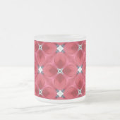 Rote Rose Petals Diamond Pattern Mattglastasse (Mittel)
