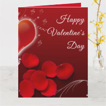 Rote Rose Petals Herzglühen Romantisches Valentin