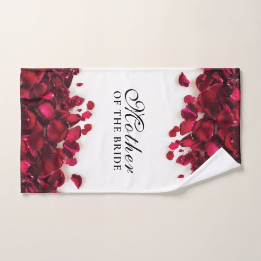 Rote Rose Petals Hochzeit Mutter der Braut Handtuch (Handtuch)