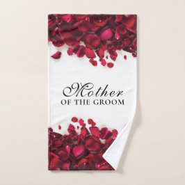 Rote Rose Petals Hochzeit Mutter des Bräutigams Handtuch