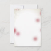 Rote Rose Petals Liebe Herz Save the Date (Rückseite)