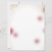 Rote Rose Petals Liebe Herzenshochzeit Einladung (Rückseite)