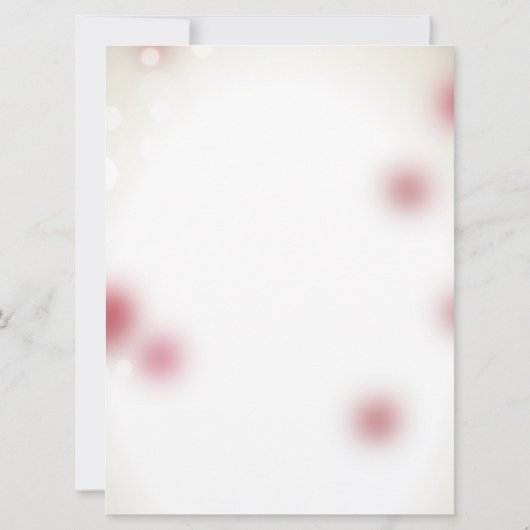 Rote Rose Petals Liebe Herzenshochzeit Einladung (Rückseite)