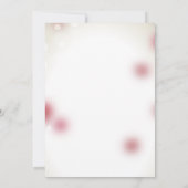 Rote Rose Petals Liebe Hochzeit Einladung (Rückseite)