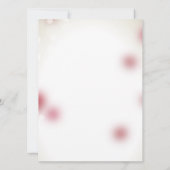 Rote Rose Petals Liebe Hochzeit Einladung (Rückseite)