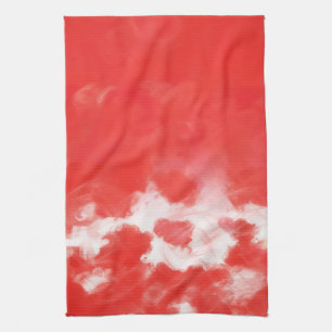 Rote Rose Petals Malerei Art 2 - Küchentuch