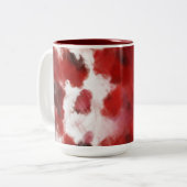 Rote Rose Petals Malerei Kunst - Tasse (Vorderseite Links)
