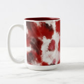 Rote Rose Petals Malerei Kunst - Tasse (Links)