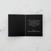 Rote Rose Petals on Sand Beach Wedding Dankeskarte (Innenseite)