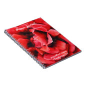 Rote Rose Petals Prayer Journal Notizblock (Rechte Seite)