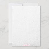 Rote Rose Petals und Satin Einladung (Rückseite)