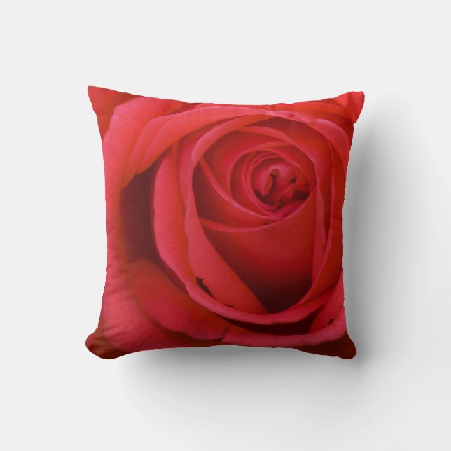 Rote Rose Pillow Kissen (Vorderseite)