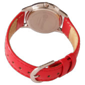 Rote Rose PINK Armbanduhr (Rückseite)