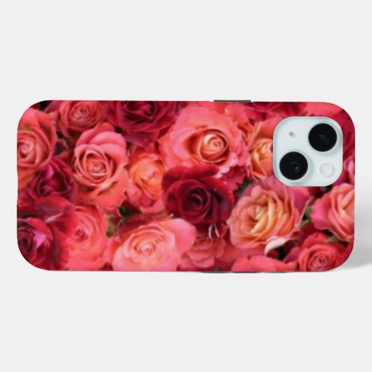 Rote Rose PINK Case-Mate iPhone Hülle (Rückseite (Horizontal))
