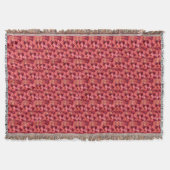 Rote Rose PINK Decke (Vorderseite)