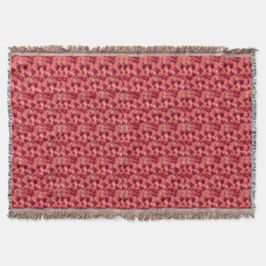 Rote Rose PINK Decke (Vorderseite)