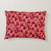 Rote Rose PINK Dekokissen (Rückseite)