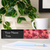 Rote Rose PINK Namensplakette