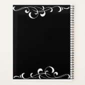 Rote Rose-Planer für Gothic-Raben Planer (Rückseite)