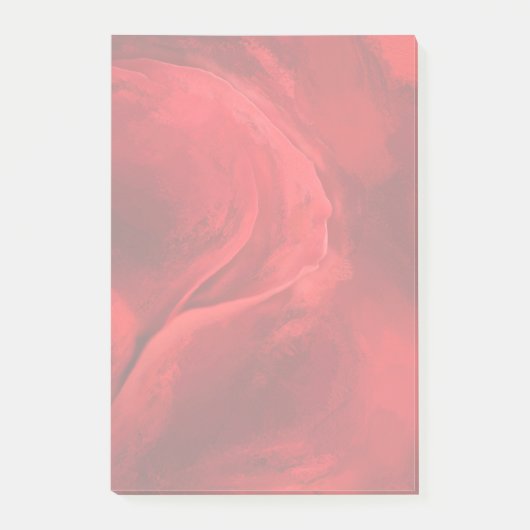 Rote Rose Post-it Klebezettel (Vorderseite)