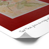 Rote Rose Poster (Ecke)