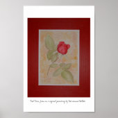 Rote Rose Poster (Vorne)
