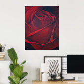 Rote Rose Poster (Heimbüro)