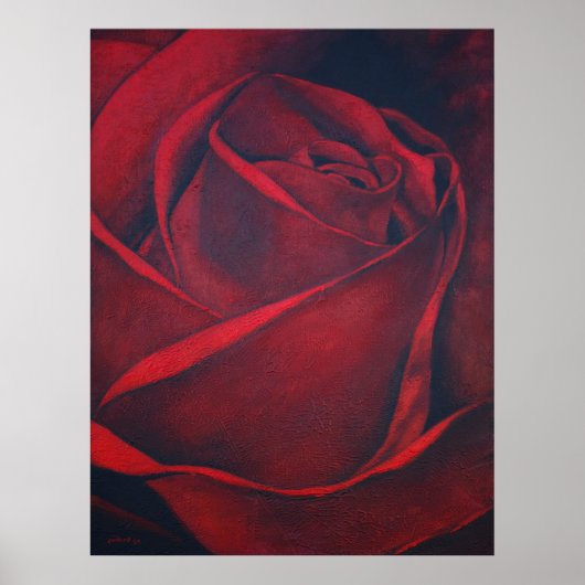Rote Rose Poster (Vorne)