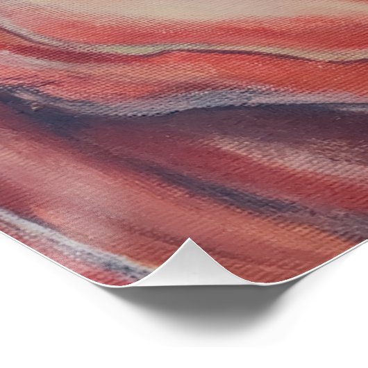 Rote Rose Poster (Ecke)