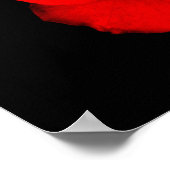 Rote Rose Poster (Ecke)