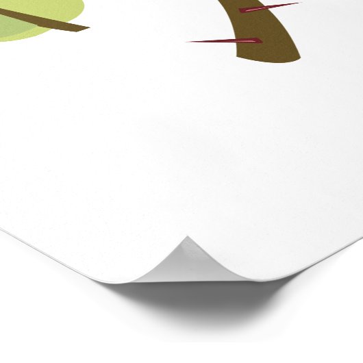 Rote Rose Poster (Ecke)