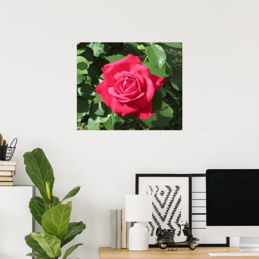 Rote Rose Poster (Heimbüro)