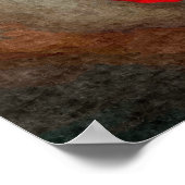 Rote Rose Poster (Ecke)