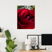 Rote Rose Poster Print Beautiful Blume Printing (Heimbüro)