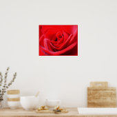 Rote Rose Poster Print Beautiful Blume Printing (Küche)