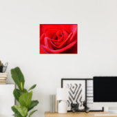 Rote Rose Poster Print Beautiful Blume Printing (Heimbüro)