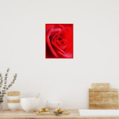 Rote Rose Poster Print Beautiful Blume Printing (Küche)