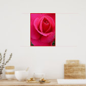Rote Rose Poster Print Beautiful Blume Printing (Küche)